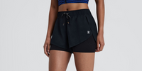 Thumbnail of Women's CoolGrid™ 2-in-1 Run Shorts - Black
