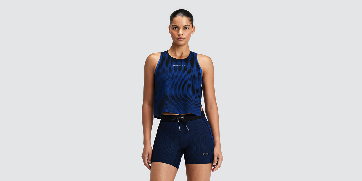 Women's CoolGrid™ Race Singlet - Bauhaus Blue