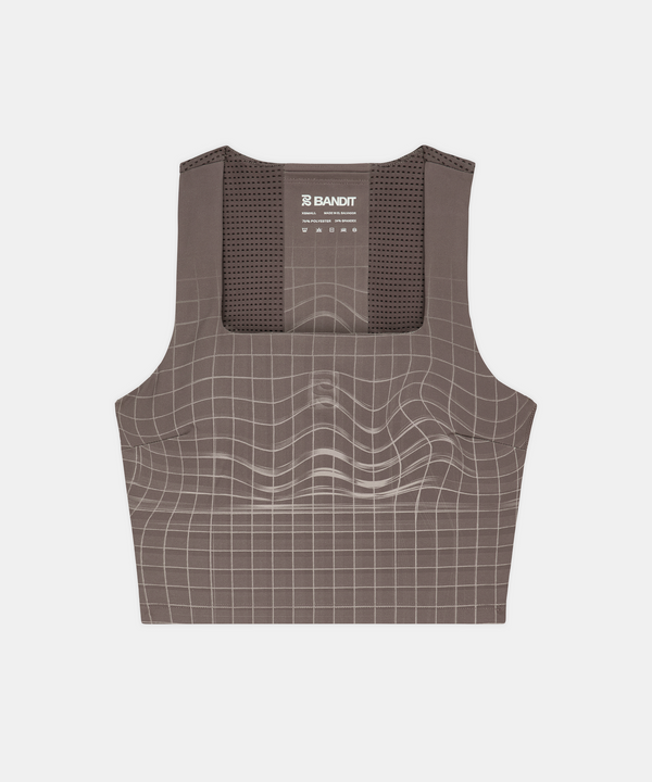 Women's Vanisher™ Square Neck Race Crop - Cocoa