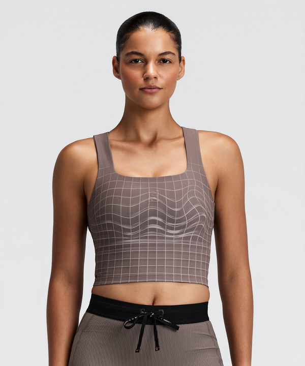 Women's Vanisher™ Square Neck Race Crop - Cocoa