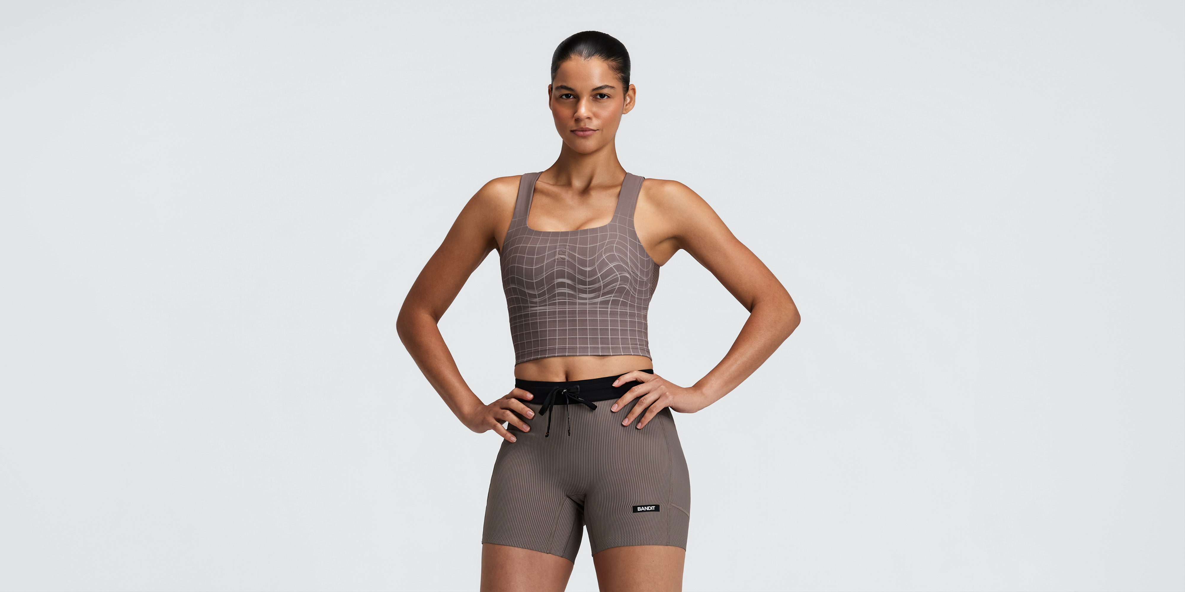 Women's Vanisher™ Square Neck Race Crop - Cocoa