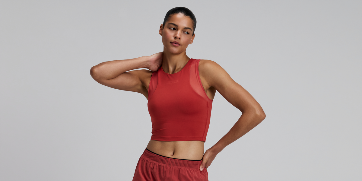 Women's Stamina-V™ Lyra Race Crop - Rusted Apricot