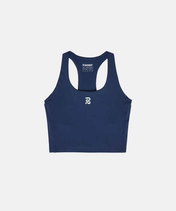 Stamina™ Scoop Neck Race Crop - NY Navy (1st Gen)