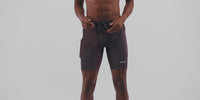 Thumbnail of Striped Cadence™ 7 Pocket Half Tights - Black / Mauve