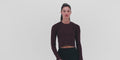 Thumbnail of Women's Mercury Seamless™ Long Sleeve Crop - Fig