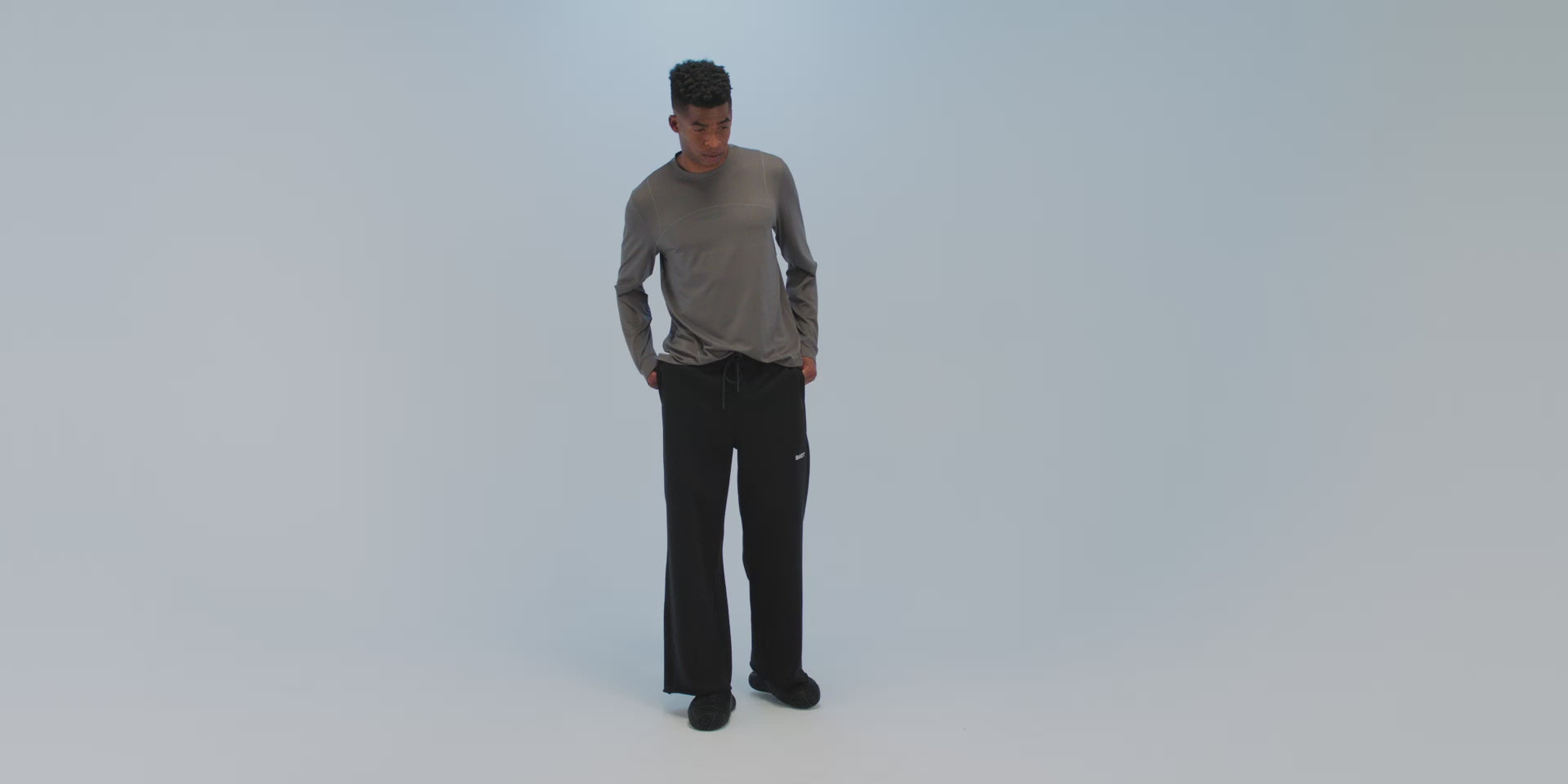 Thumbnail of Wideleg Chiller Sweatpant - Black
