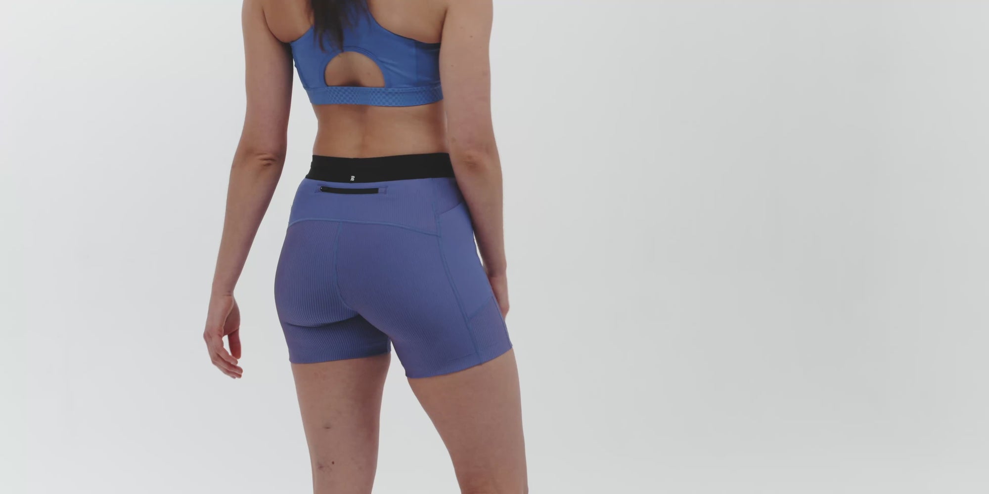 Striped Cadence™ 5" Compression - Deep Peri Blue with Rust