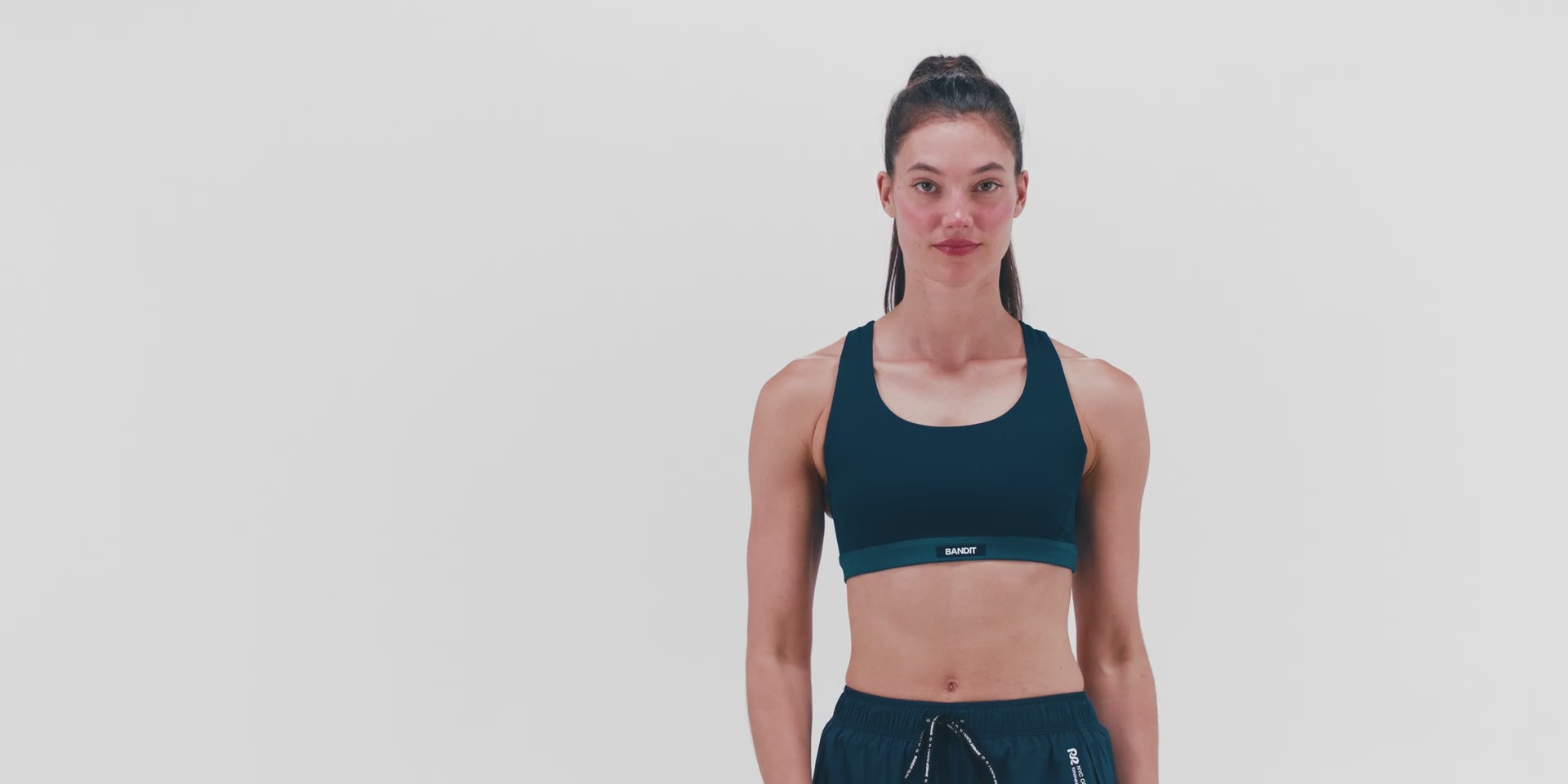 Gridlock™ Scoop Neck Run Bra - NY Navy