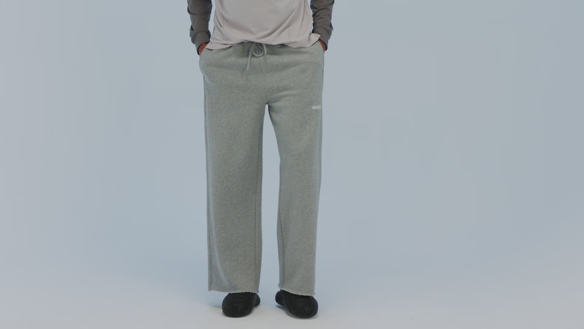 Wide Leg Chiller Sweatpant - Heather Grey