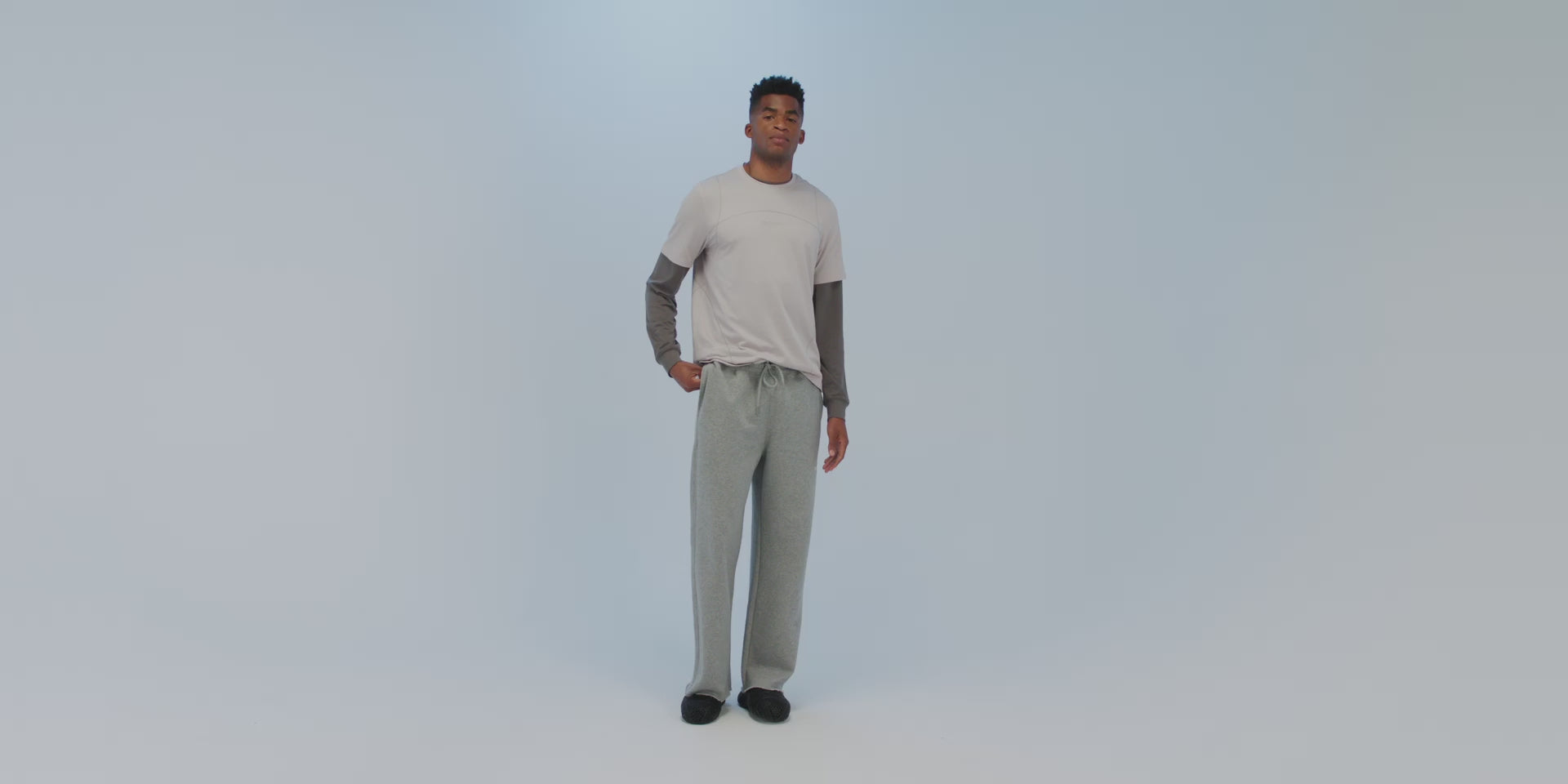 Thumbnail of Wide Leg Chiller Sweatpant - Heather Grey