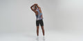 Thumbnail of Drift™ Mirage Racing Singlet - Deep Peri Blue with Rust Gradient
