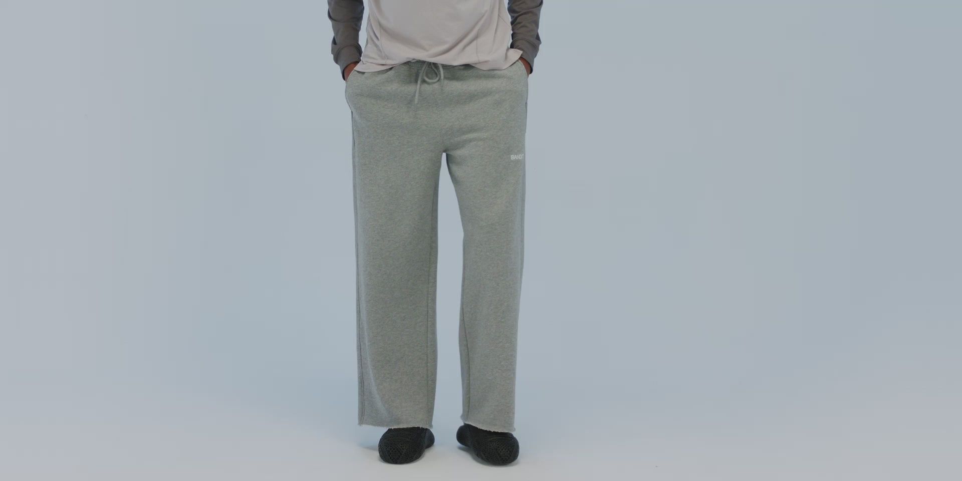 Thumbnail of Wide Leg Chiller Sweatpant - Heather Grey