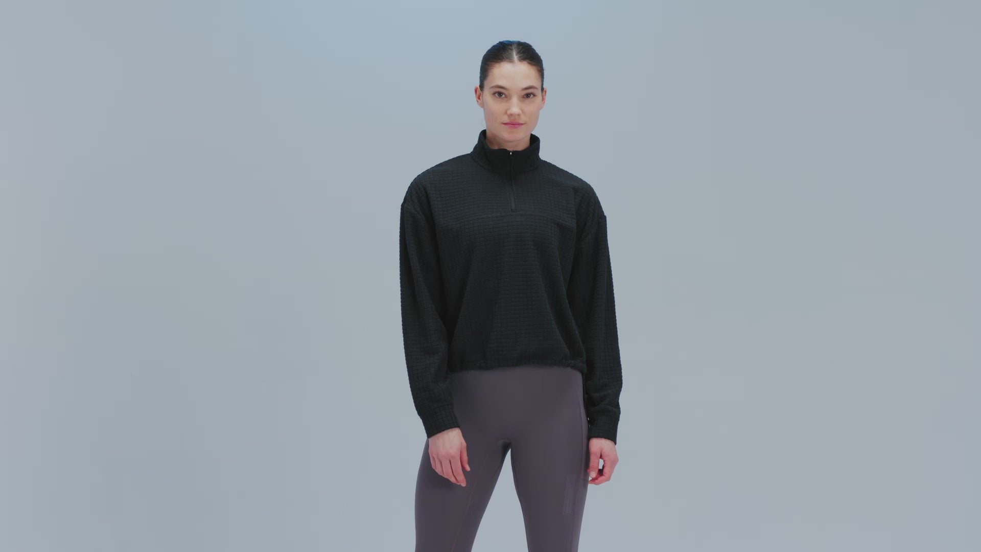 Women's MacroSoft™ Quarter Zip - Black