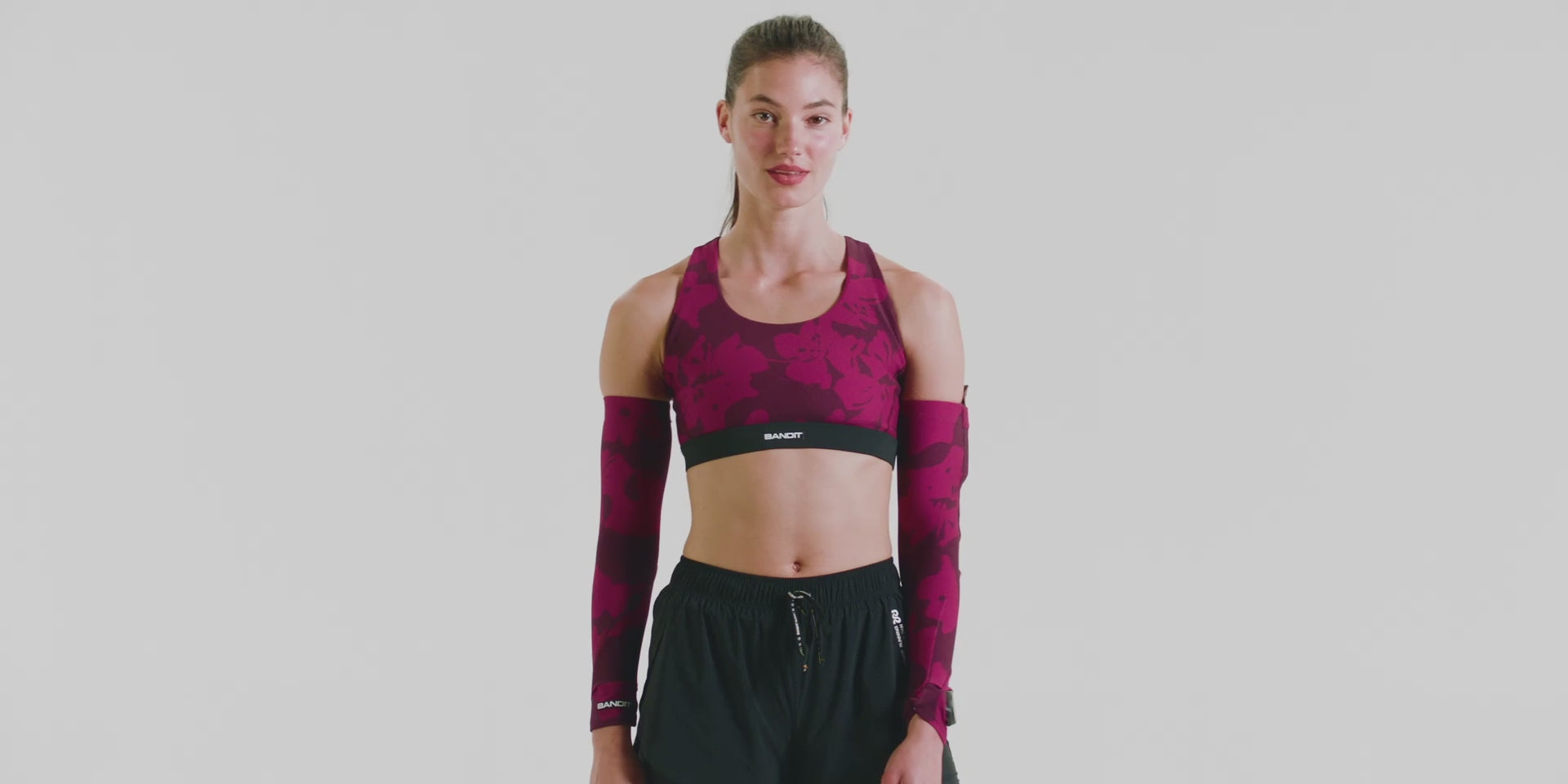 Cadence™ Compression Sleeves - Fleura, Fig / Berry