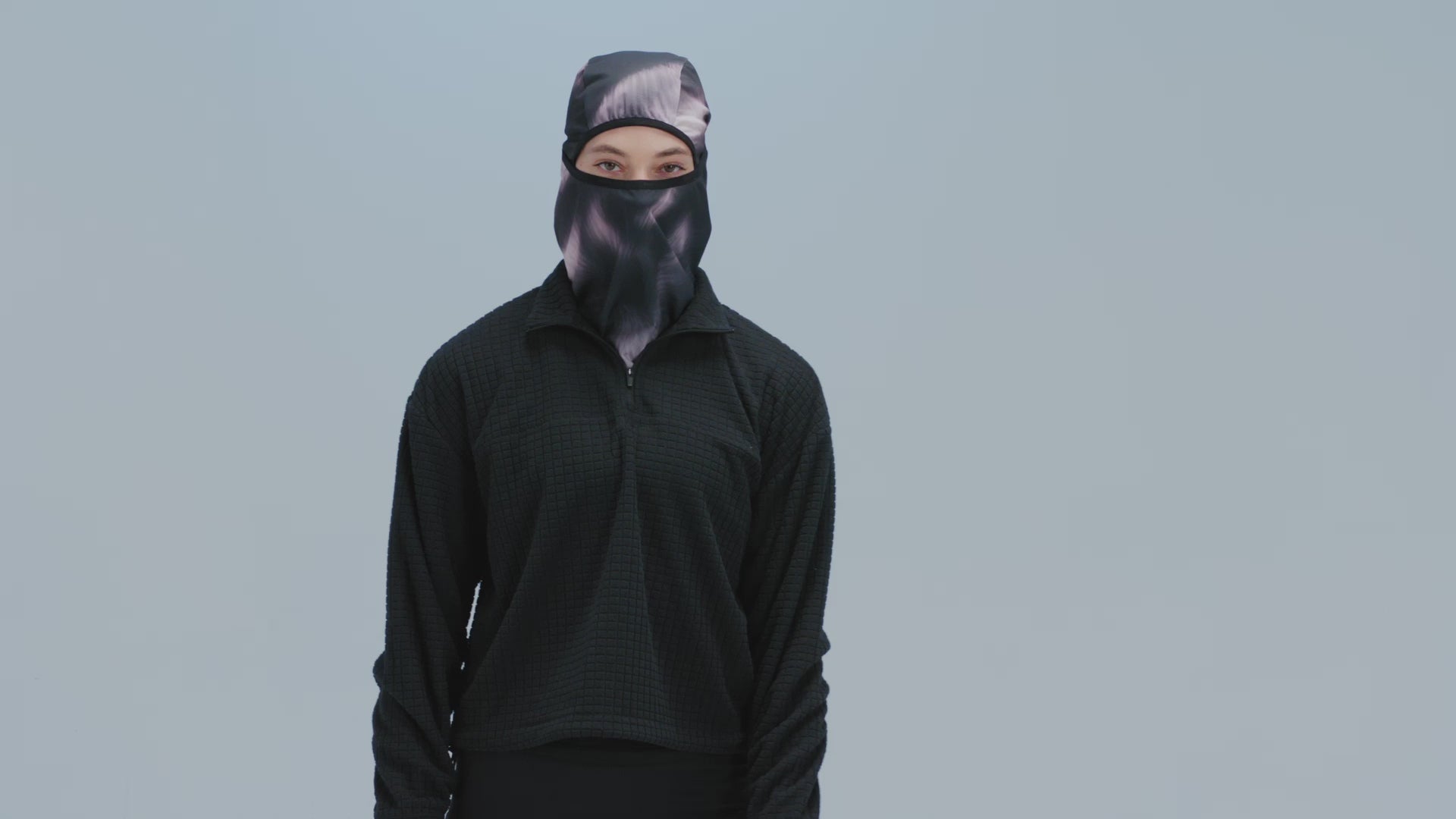 Balaclava with Pony Tail Window - Haze Multi