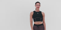 Thumbnail of Stamina™ Pop Stitch Volta™ Crop - Black / Mauve