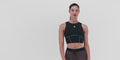 Thumbnail of Stamina™ Pop Stitch Volta™ Crop - Black / Mauve