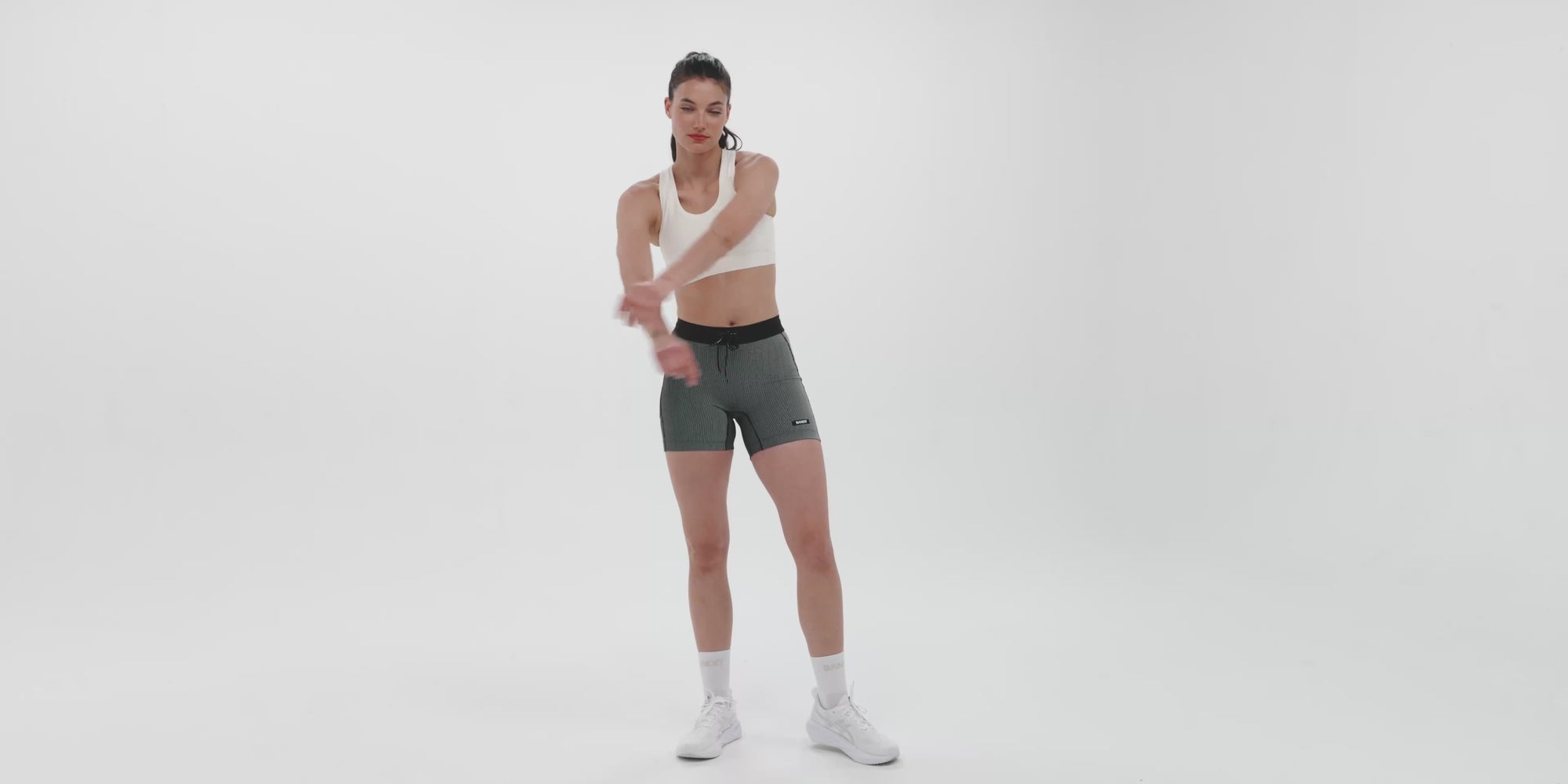 Stamina™ Scoop Neck Run Bra - Chalk