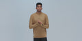 Thumbnail of Men's AuraGrid™ Mockneck Long Sleeve - Antique Brass