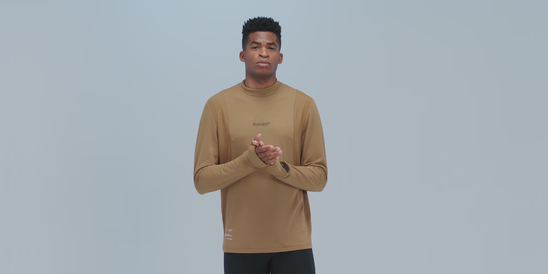 Thumbnail of Men's AuraGrid™ Mockneck Long Sleeve - Antique Brass