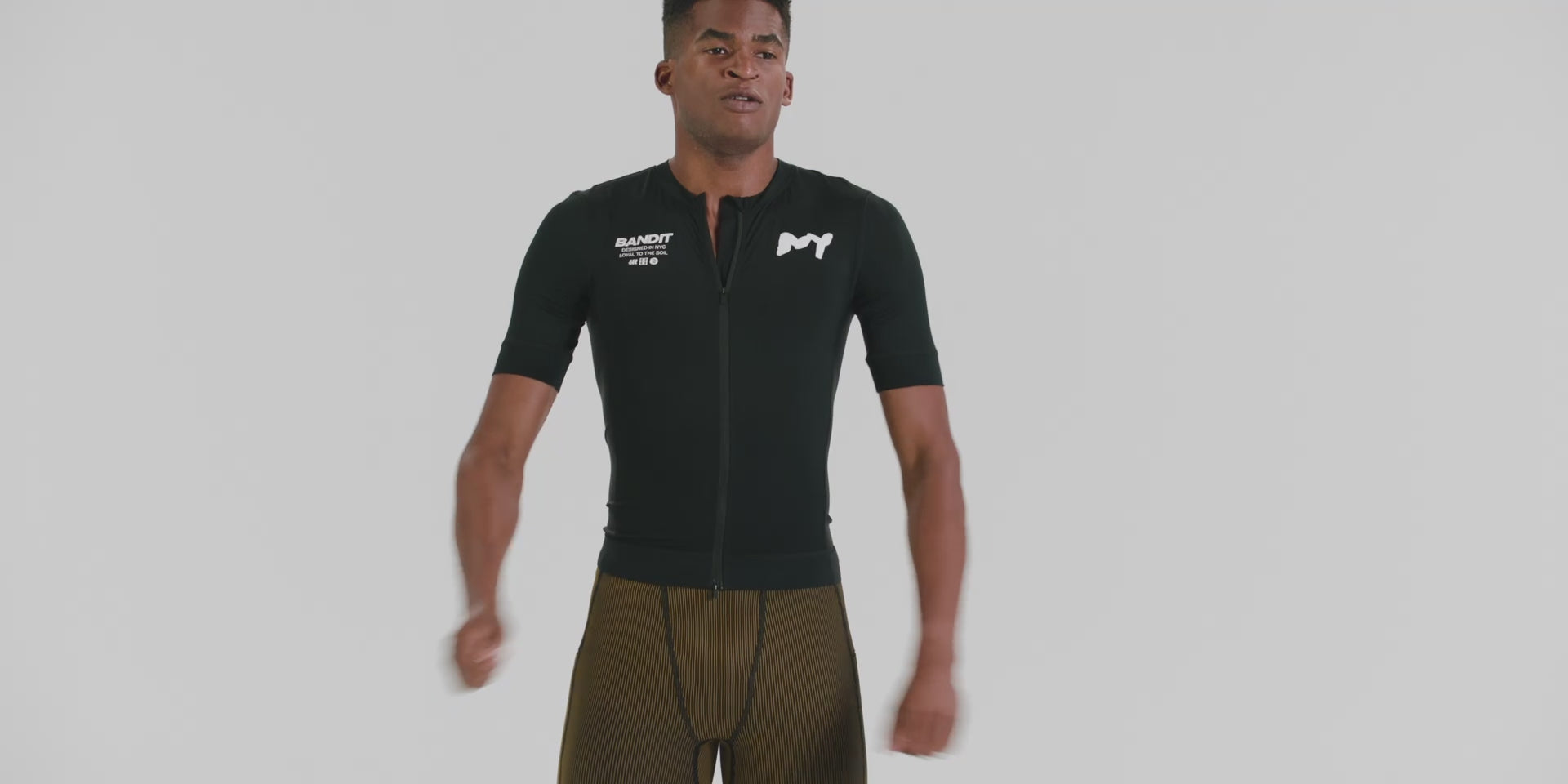 Ares™ Two-Way Zip Performance Tee - Black