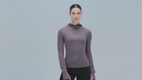 Thumbnail of Women's AuraGrid™ Hooded Performance Top - Haze