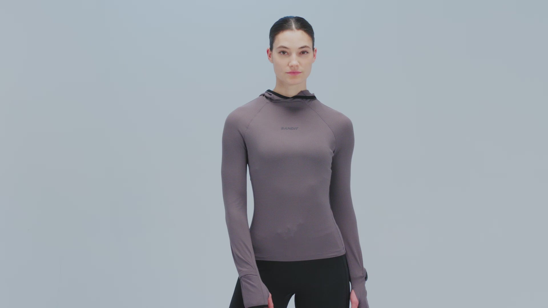 Women's AuraGrid™ Hooded Performance Top - Haze