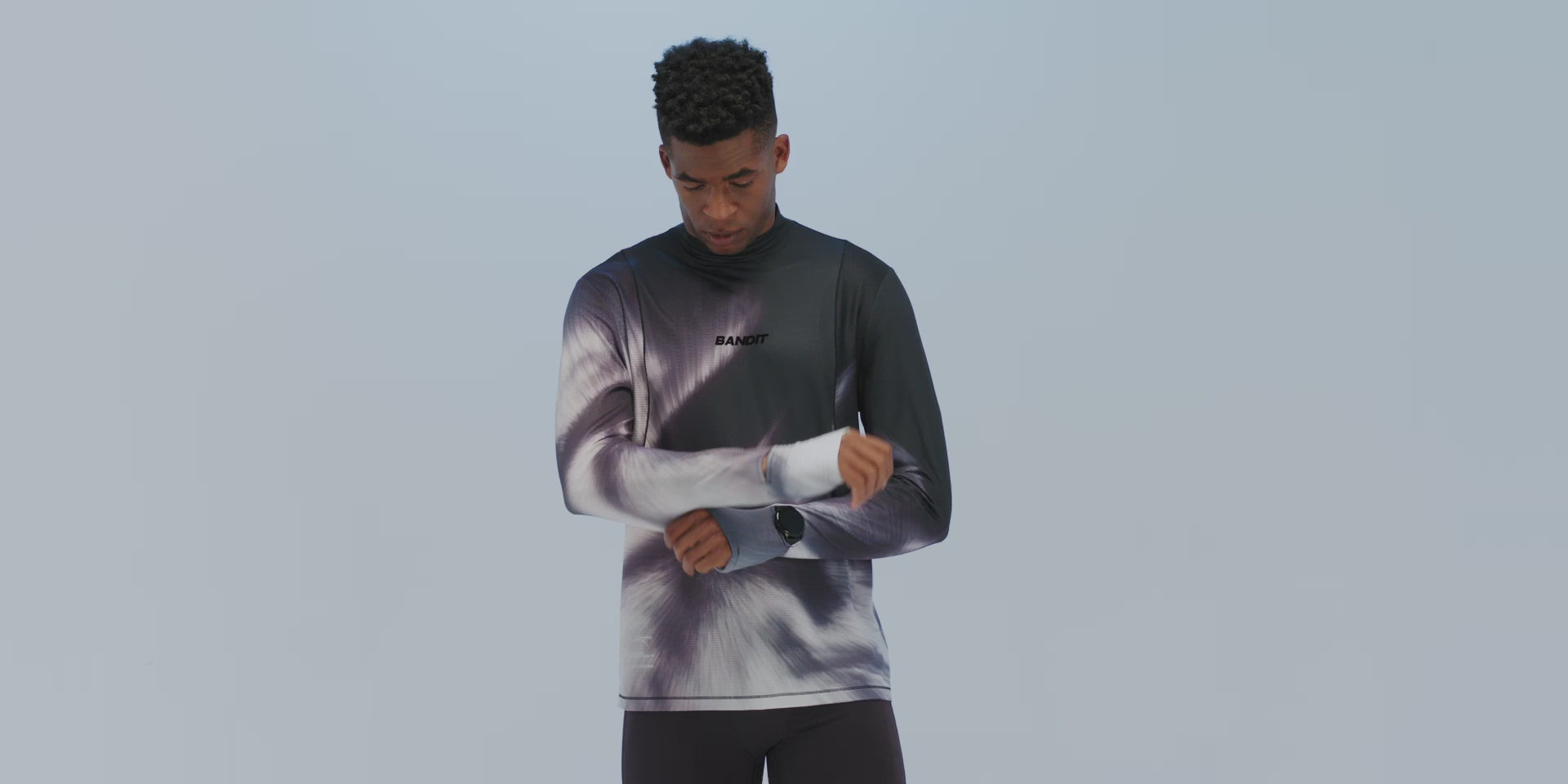 Men's AuraGrid™ Mockneck Long Sleeve - Haze Multi