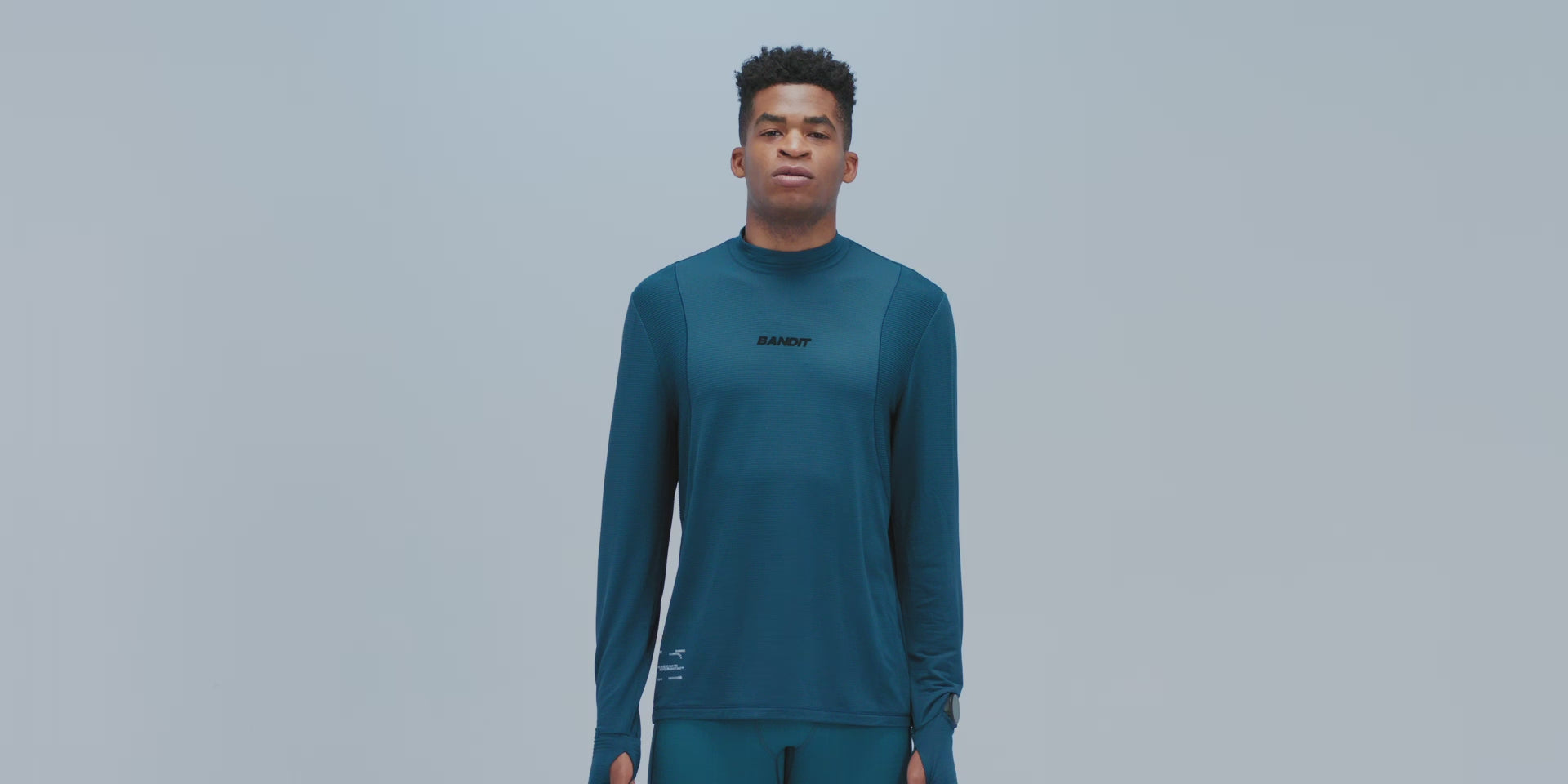 Thumbnail of Men's AuraGrid™ Mockneck Long Sleeve - Storm