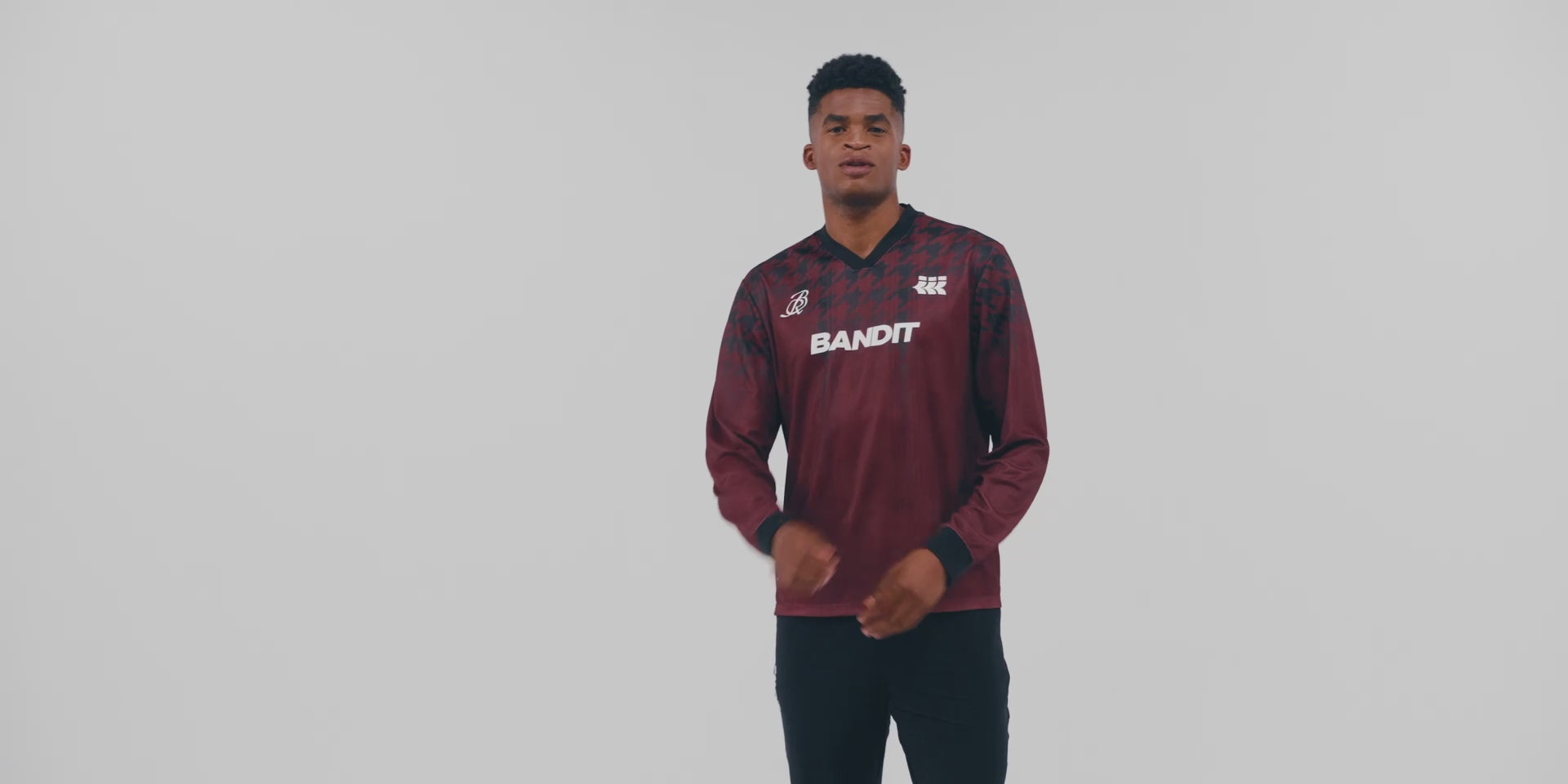 Jacquard Footy Long Sleeve - Fig Print