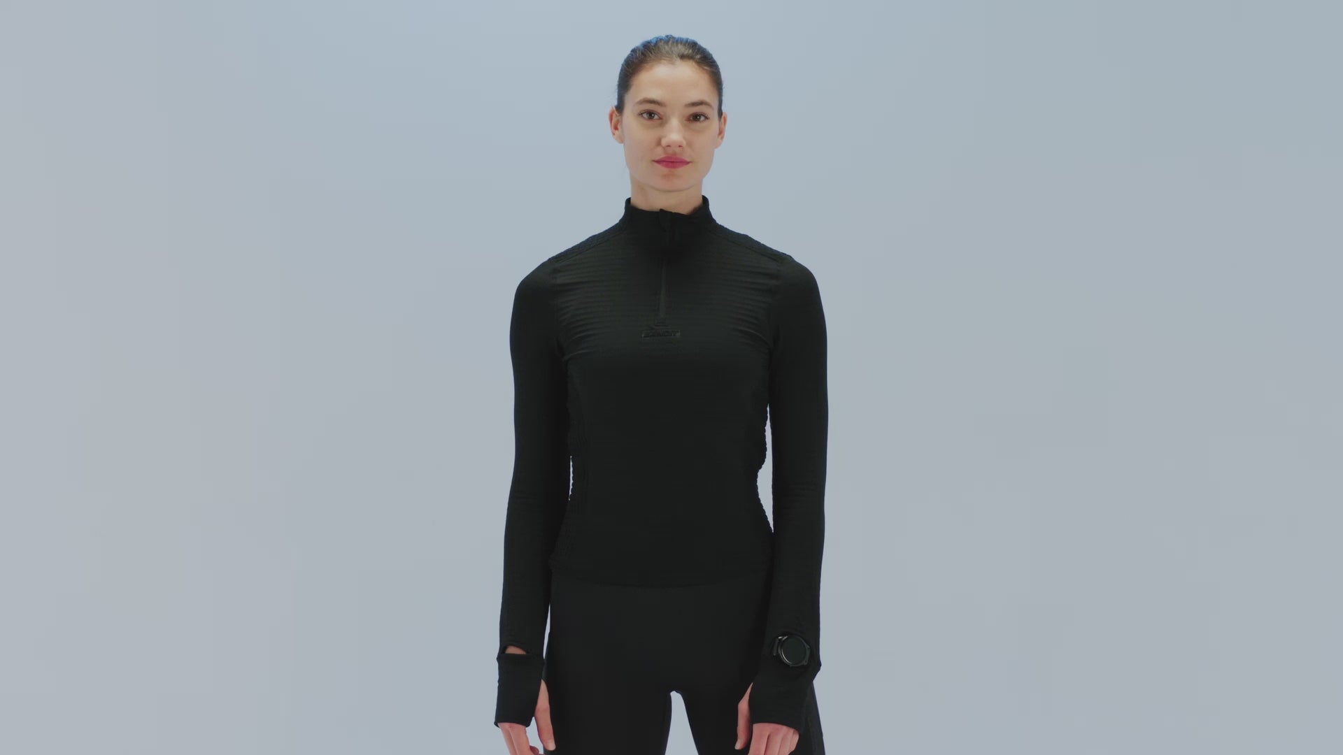 Women's CaldoGrid™ Cold Weather Quarter Zip - Black