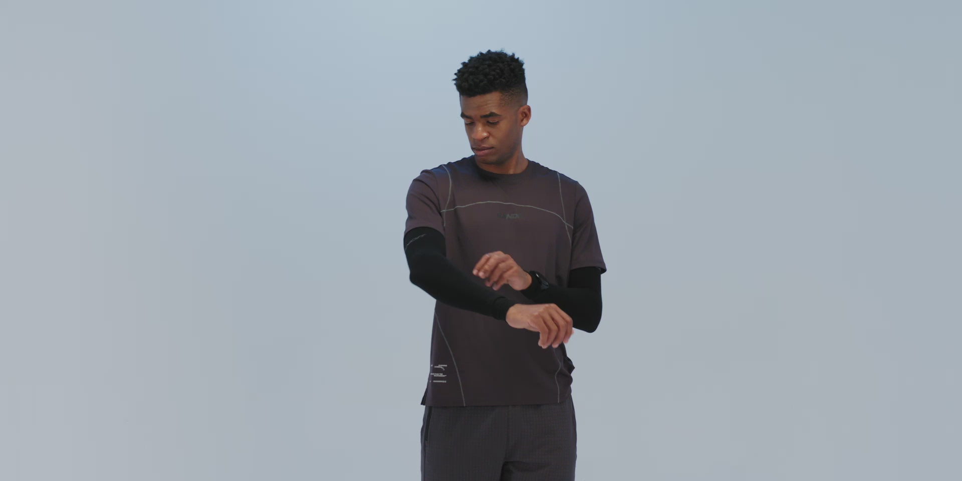 Thumbnail of Seamless Merino Compression Sleeves - Black