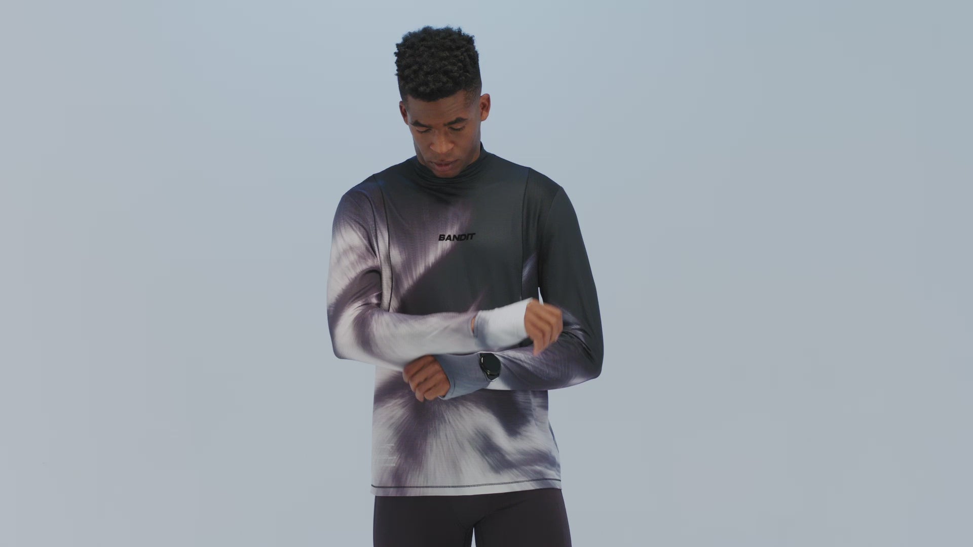 Men's AuraGrid™ Mockneck Long Sleeve - Haze Multi