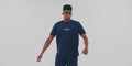 Thumbnail of Bandit Cheque Jacquard Short Sleeve Tee - NY Navy