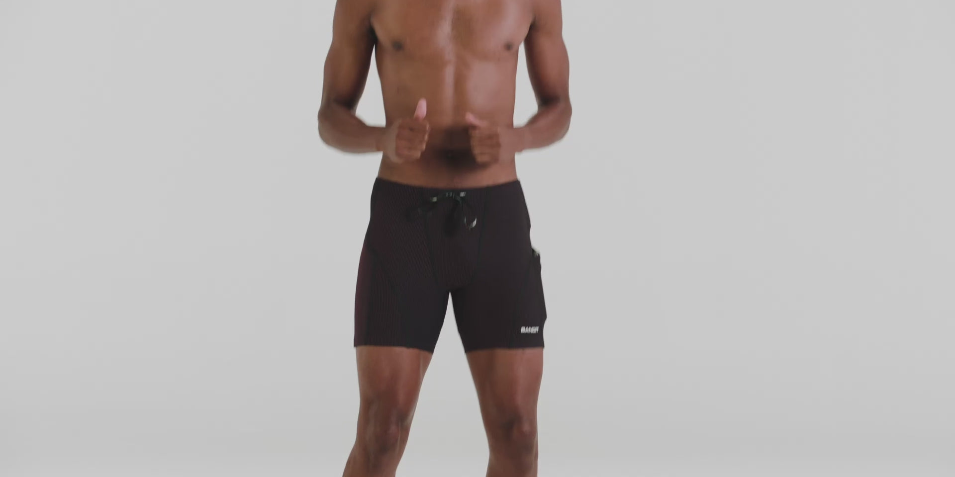 Striped Cadence™ 7 Pocket Quarter Tights - Black / Fig