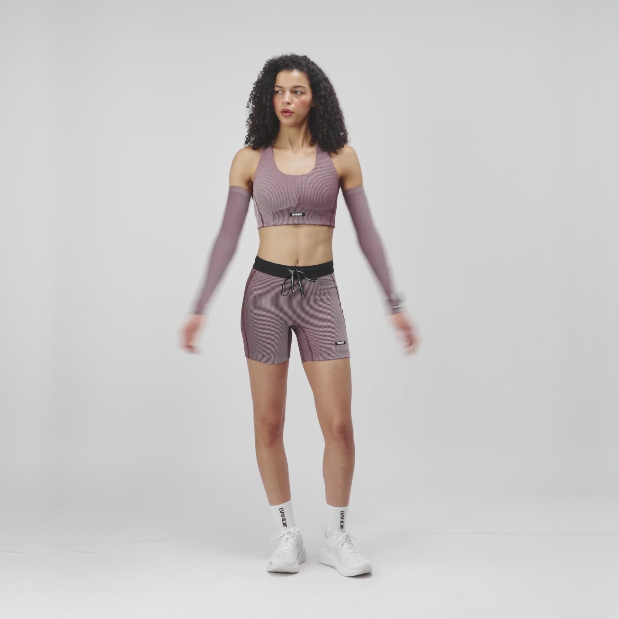 Striped Cadence™ Corset Bra - Port