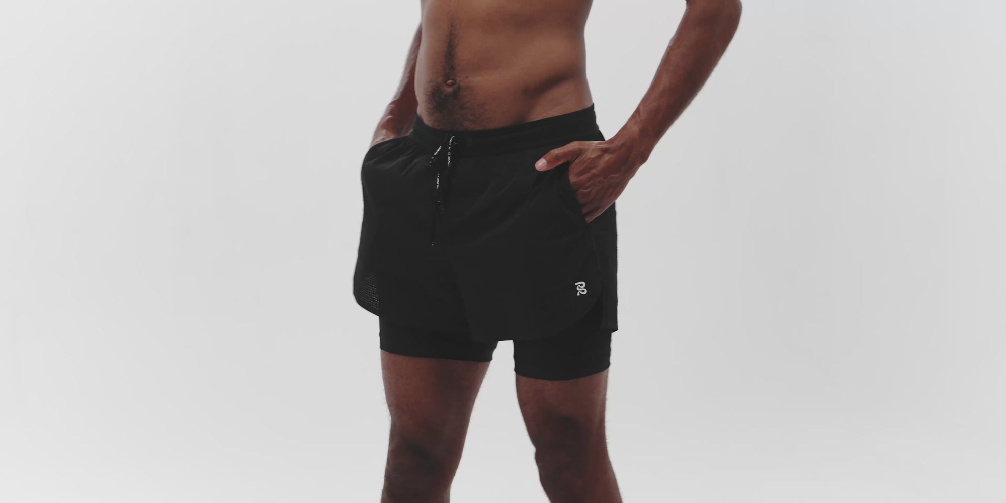 Men's Vento™ 2-In-1 Run Short - Black
