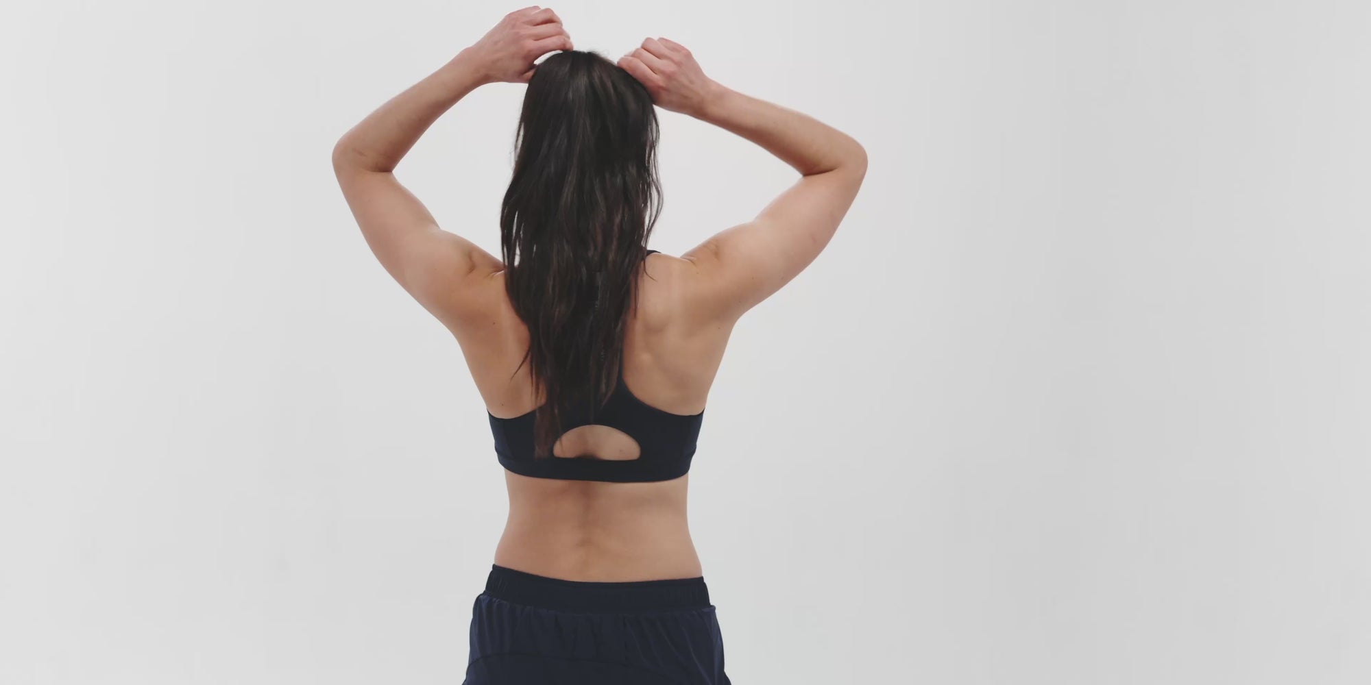 Stamina™ Scoop Neck Run Bra - NY Navy