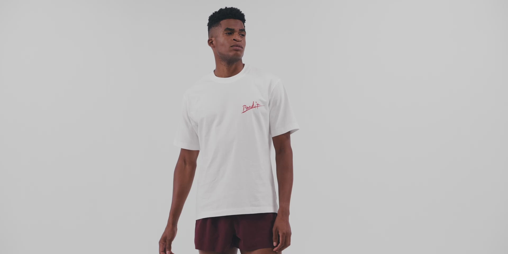 Painted Flower Cotton Tee, Unisex - White