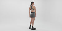 Thumbnail of Striped Cadence™ Run Bra - Black with Chalk