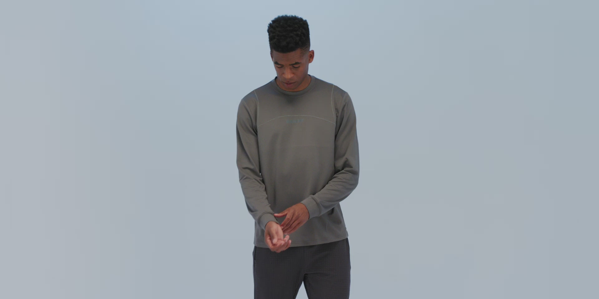 Thumbnail of Men's Micromesh™ Reflecto Stitch™ Long Sleeve Tee - Haze