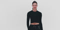 Thumbnail of Women's Mercury Seamless™ Long Sleeve Crop - Black
