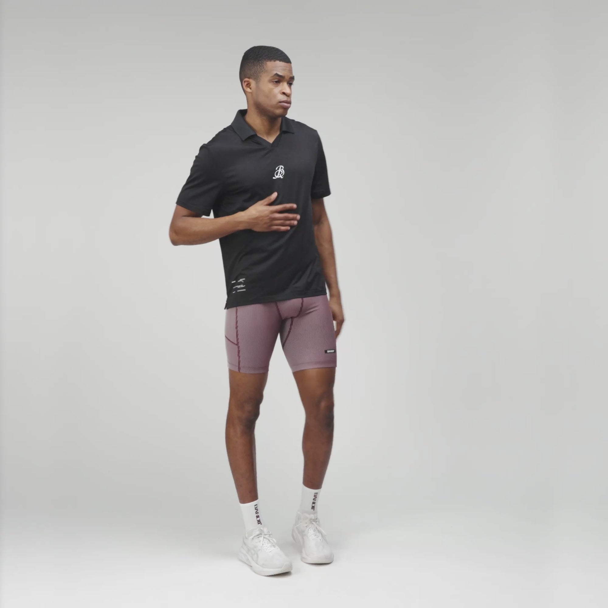 NanoMesh™ Collared Performance Tee - Black