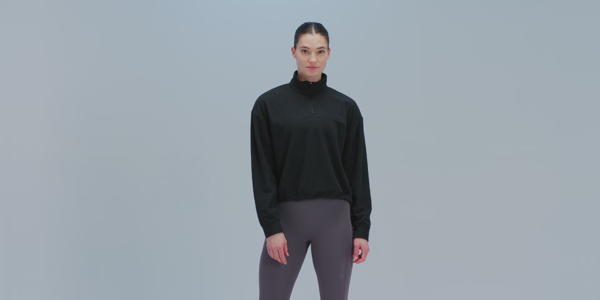 Women's MacroSoft™ Quarter Zip - Black