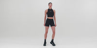 Thumbnail of Striped Cadence™ 5" Compression - Black / Fig