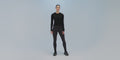 Thumbnail of Women's Seamless Wool Blend Long Sleeve - Black