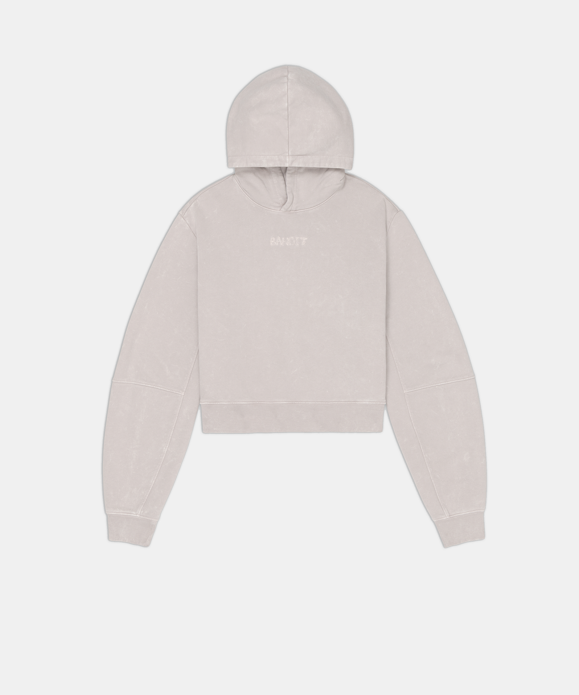 Women's Stitch Logo Cropped Hoodie - Ash