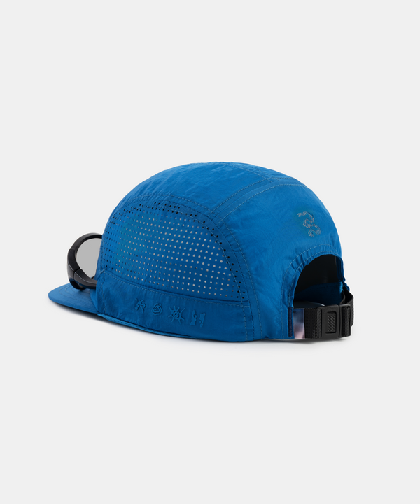 Nylon HumoFit™ Run Hat with Sunglasses Holder - Ink Blue