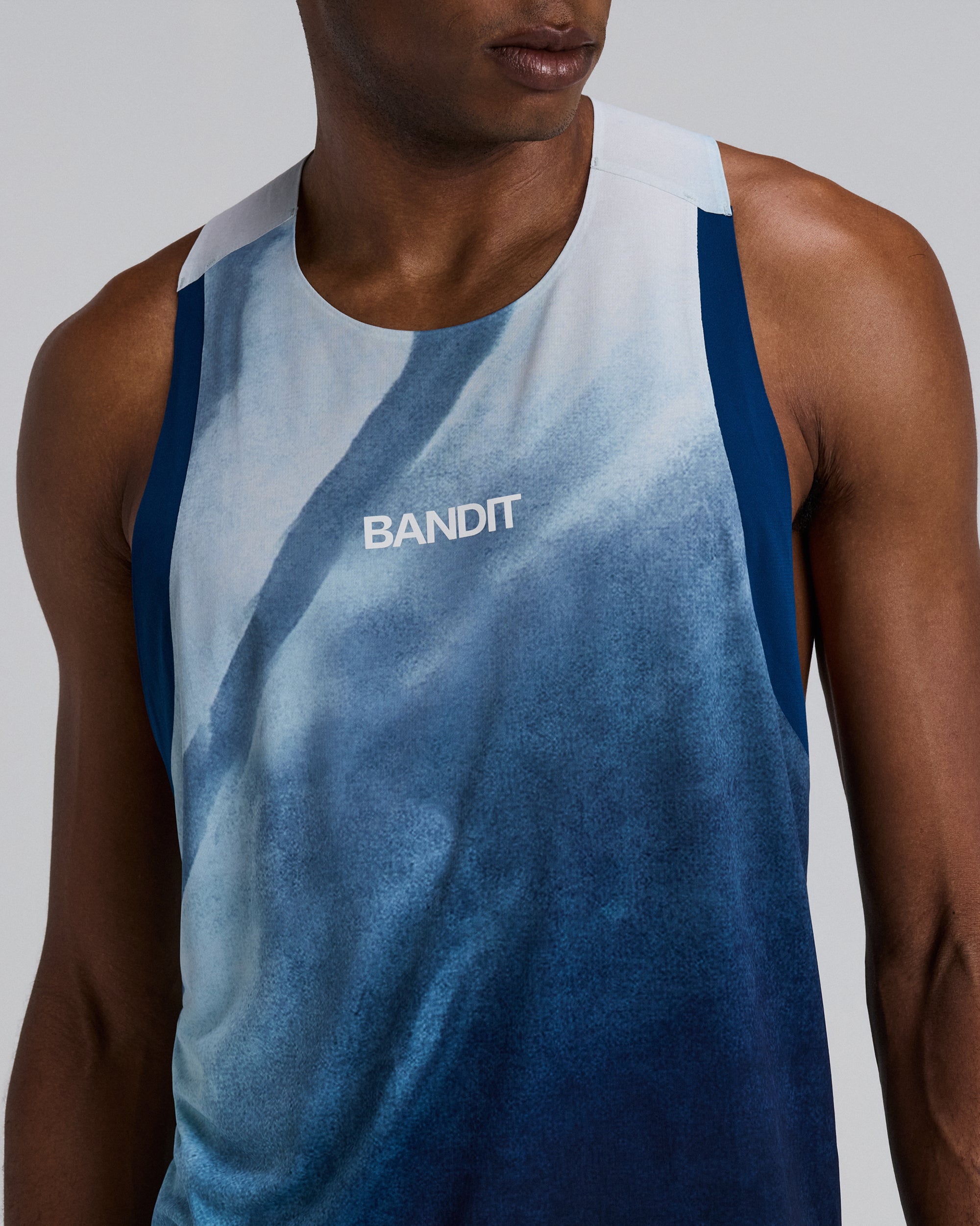 Men's Specter™ Race Singlet - Undertow Ink Blue Multi