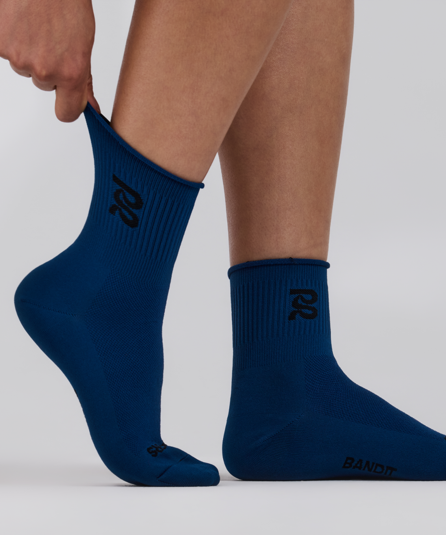 Lite Run™ Ribbed Quarter Socks - Aegean (2 Pack)